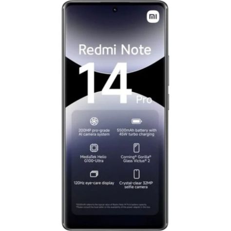 XIAOMI REDMI NOTE 14 PRO 4G DUAL SIM 256GB NEGRO 8GB RAM-1