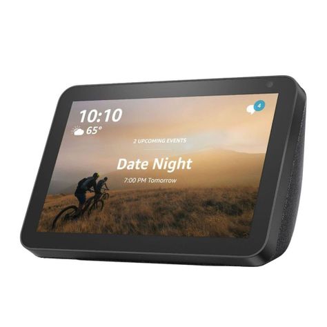 Amazon Echo Show 8 con asistente virtual Alexa, pantalla integrada de 8" charcoal 110V/240V-0