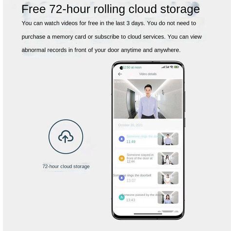 Timbre Inteligente Xiaomi Smart Doorbell 3-3