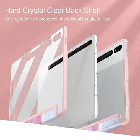 Funda Smart Cover Para Tablet Samsung S9 Fe 10.9 Mármol Rosado-4