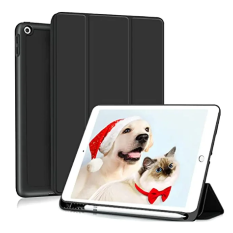 Funda Con Ranura Smart Cover Para iPad 7ma/8va/9na Gene 10.2 Negro-1