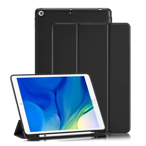 Funda Con Ranura Smart Cover Para iPad 7ma/8va/9na Gene 10.2 Negro-2
