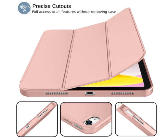Carcasa Smart Cover Ranura Para iPad A16 11th 2025  Rosado-2