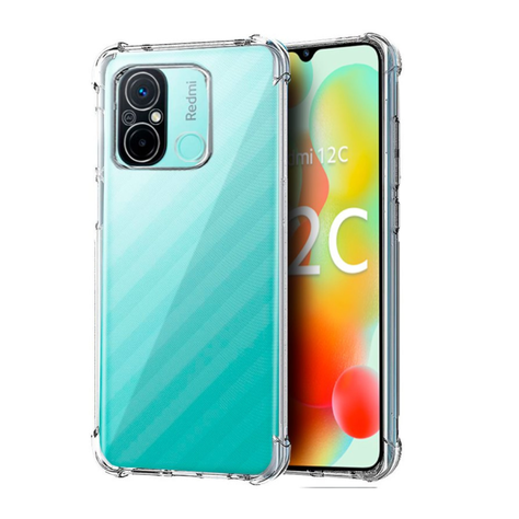 Carcasa Para Xiaomi Redmi 12c Transparente Reforzada-1