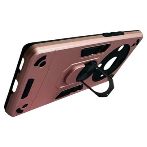 Carcasa Para Honor Magic5 Lite Anti Golpes Anillo Rosado-1