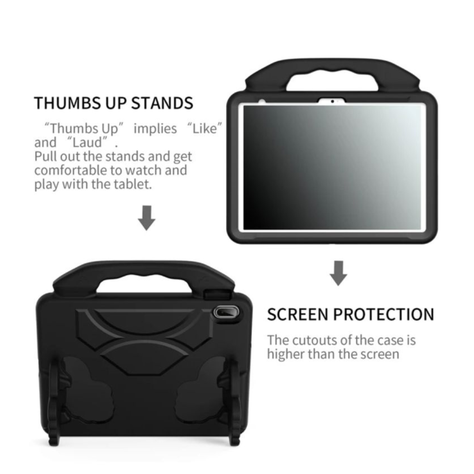 Carcasa Niños Anti-golpes Para Tablet Samsung A9+ 11 Negro-1