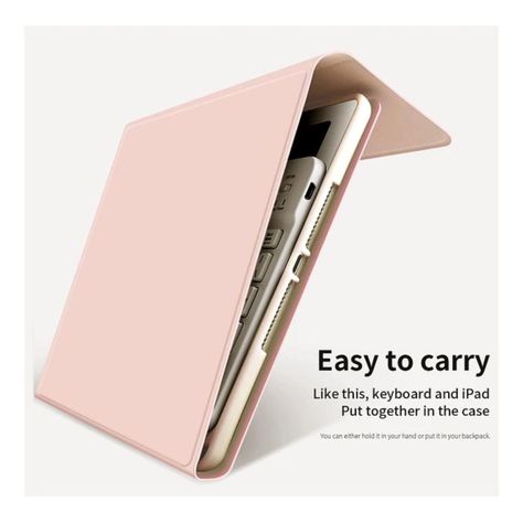 Funda Con Teclado Rosado Para Samsung S6 Lite 10.4 Español-4