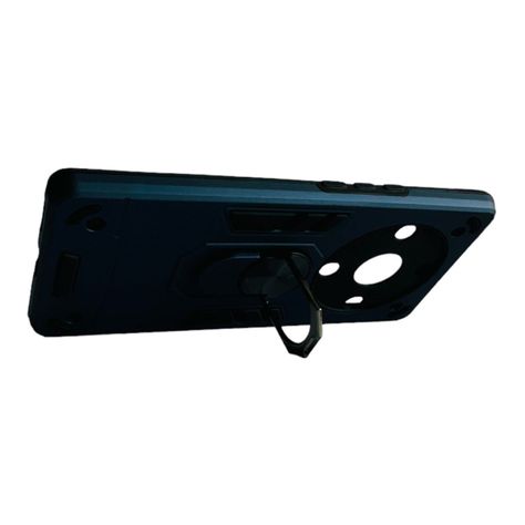 Carcasa Para Honor Magic5 Lite Anti Golpes Anillo Azul Marino-1