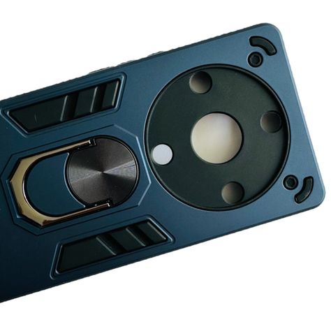 Carcasa Para Honor Magic5 Lite Anti Golpes Anillo Azul Marino-3