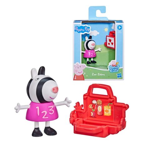 Figura Peppa Pig Amigos Divertidos - Zoe Zebra-0