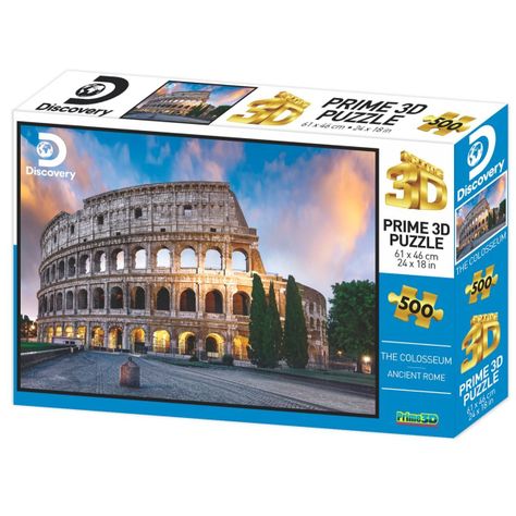 Puzzle 3D De 500 Piezas - Coliseo De Roma-0