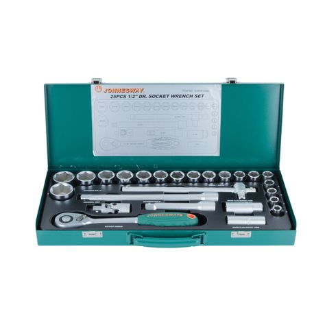 Juego de Dados 1/2' 25 Piezas Profesional - Herramientas Automotrices/Mecánicas-0