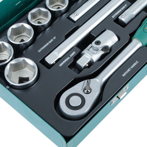 Juego de Dados 1/2' 25 Piezas Profesional - Herramientas Automotrices/Mecánicas-4