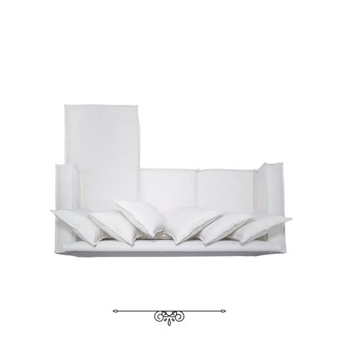 Sofá Intercambiable 5 Cuerpos Baco Blanco Hueso Resorte Pocket     -3