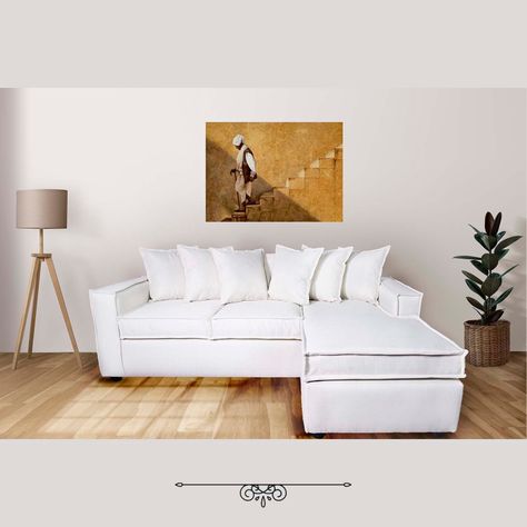 Sofá Intercambiable 5 Cuerpos Baco Blanco Hueso Resorte Pocket     -4