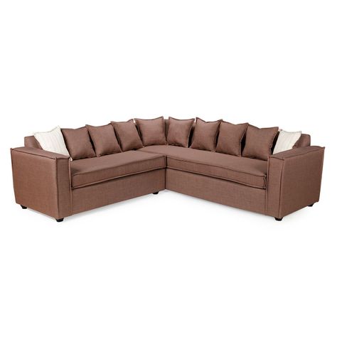 Seccional Emilia cafe   con Resortes pocket full comfort-0