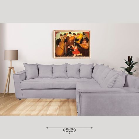 Seccional 6 Cuerpos Baco Gris Claro Resortes Pocket           -3