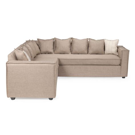 Seccional Emilia beige  con Resortes pocket full comfor-1