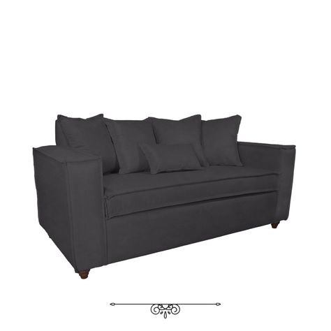 Juego de Living 311 Baco Gris Marengo Resorte Pocket-1
