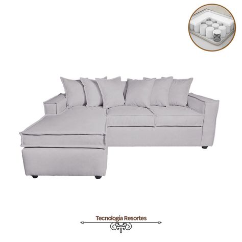 Sofa Intercambiable Baco 5 Cuerpos Gris Claro Resorte Pocket-1