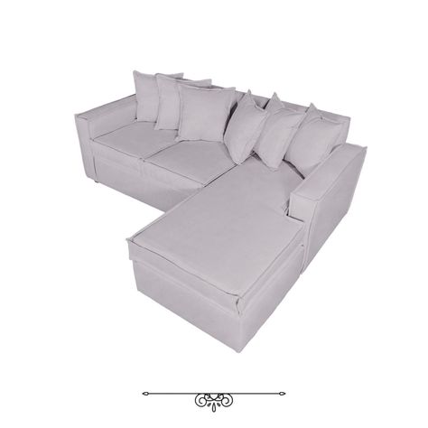 Sofa Intercambiable Baco 5 Cuerpos Gris Claro Resorte Pocket-5