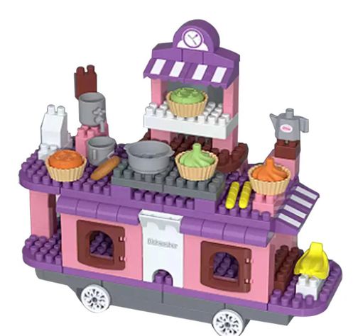 Cocina de Construcción 117 Piezas con Accesorios-Morado-0