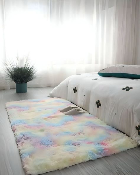 Alfombra peluda Suave 240 x 200 cm Primera Calidad COLOR UNICORNIO-0