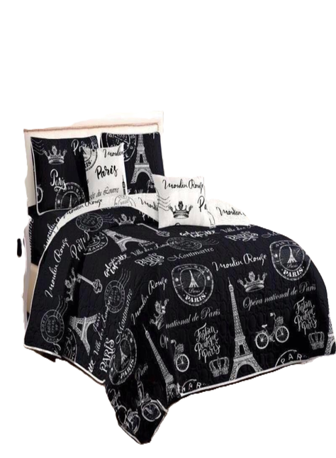 Cobertor Quilt De Verano Reversibles 1,5 Plaza-0