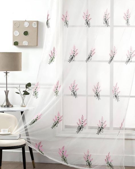 Pack de Visillo transparente con textura 140x230cmv12-3