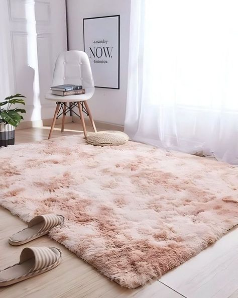 Alfombra peluda Suave 200 x 300 cm Primera Calidad Beige Jaspeado-3