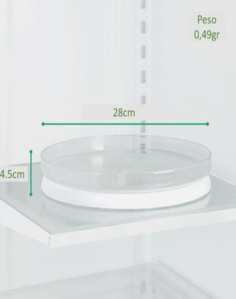 Organizador Giratorio 360 Acrílico para Refrigerador-1