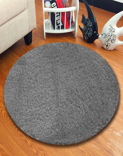 Alfombra Redonda Peluda 150 cm - Pelo Largo C1-2