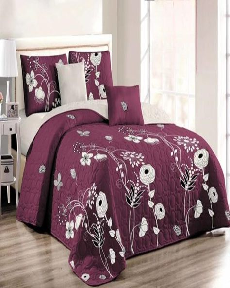 Cobertor Quilt De Verano Reversibles 1,5 Plaza-1