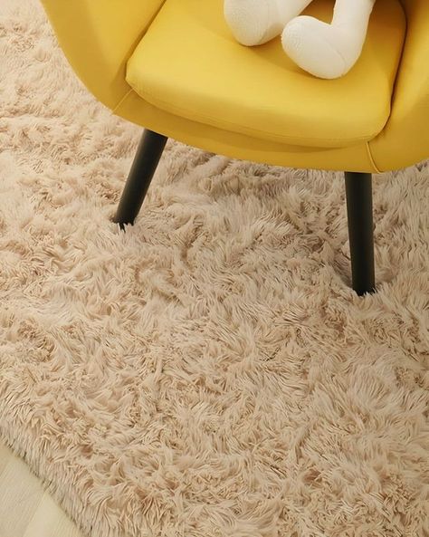 Alfombra peluda Suave 200 x 300 cm Primera Calidad Beige-0