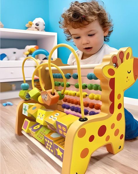 JUEGO DIDÁCTICO DE JIRAFA ABACO INFANTIL 28n10-3
