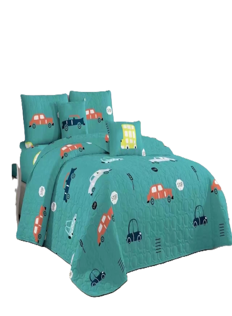 Cobertor Quilt De Verano Reversibles 1,5 Plaza-1
