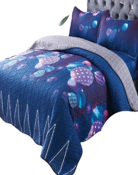 CUBRECAMA QUILT 5 PIEZAS CON JUEGO DE SÁBANAS T05-1