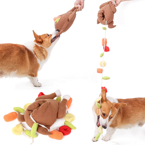 Juguete de peluche interactivo para mascotas – Pollo-1