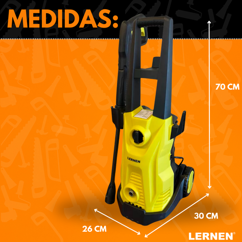 Hidrolavadora 1600w Con Jabonera Espumador 120bar 5.5 L/min-3