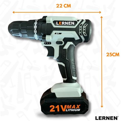 Kit Taladro Destornillador Inalámbrico 21v + 2 Baterías-2