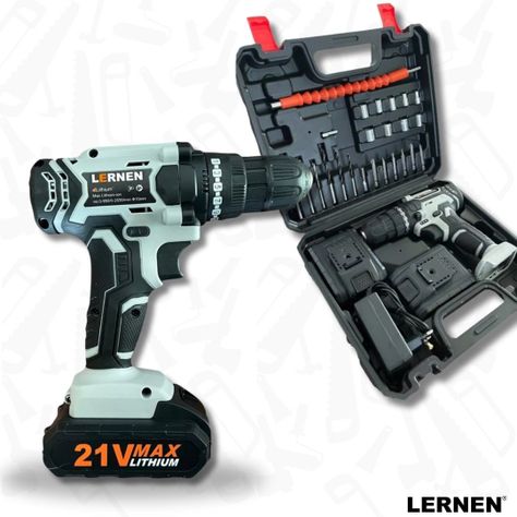 Kit Taladro Destornillador Inalámbrico 21v + 2 Baterías-3