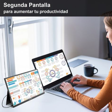 Monitor portátil para Notebook Arzopa 15.6 full HD-2