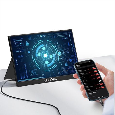 Monitor portátil para Notebook Arzopa 15.6 full HD-4