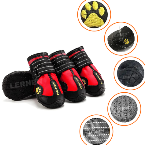 Zapatos Botas Impermeables Para Perros - Reflectantes-0