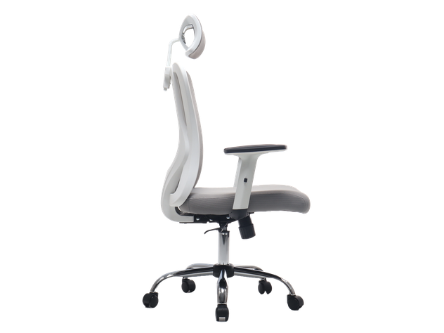 Silla De Oficina Ejecutiva Pro Con Apoya Brazos Ajustables Gris-1