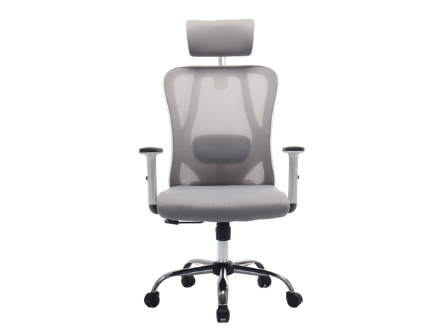 Silla De Oficina Ejecutiva Pro Con Apoya Brazos Ajustables Gris-3