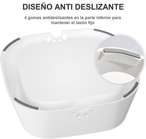 Plato Bebedero Antiderrame De Agua Mascotas - Perros Y Gatos-3