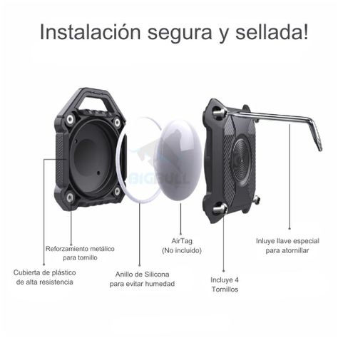 Llavero Para Airtag Sellado Resistente Colores-1