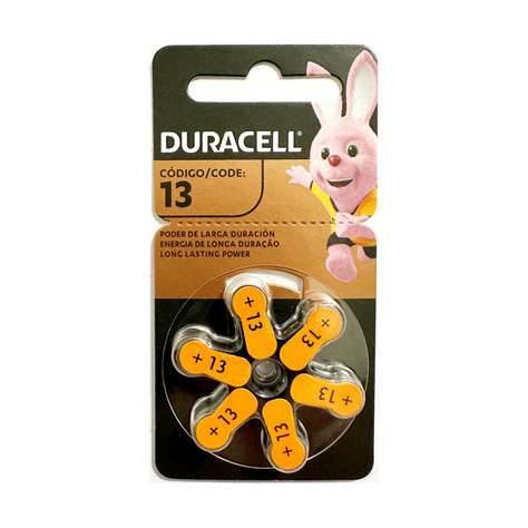 30 Pilas Auditiva Duracell Activair 13 – audífonos-1