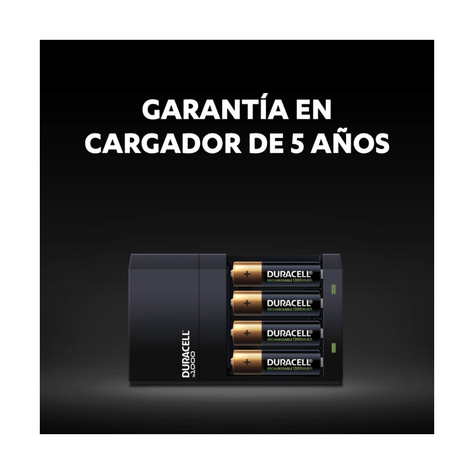 Cargador Duracell para Pilas AA y AAA – Incluye 4 pilas doble A-1